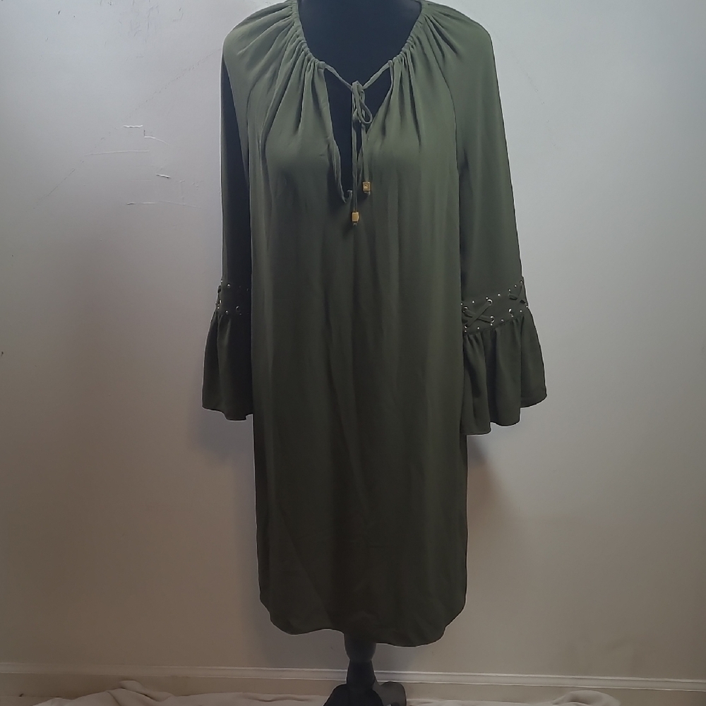 Michael Kors Olive Long Sleeve Dress